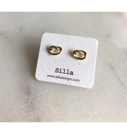 Silla Knot Earrings- Gold
