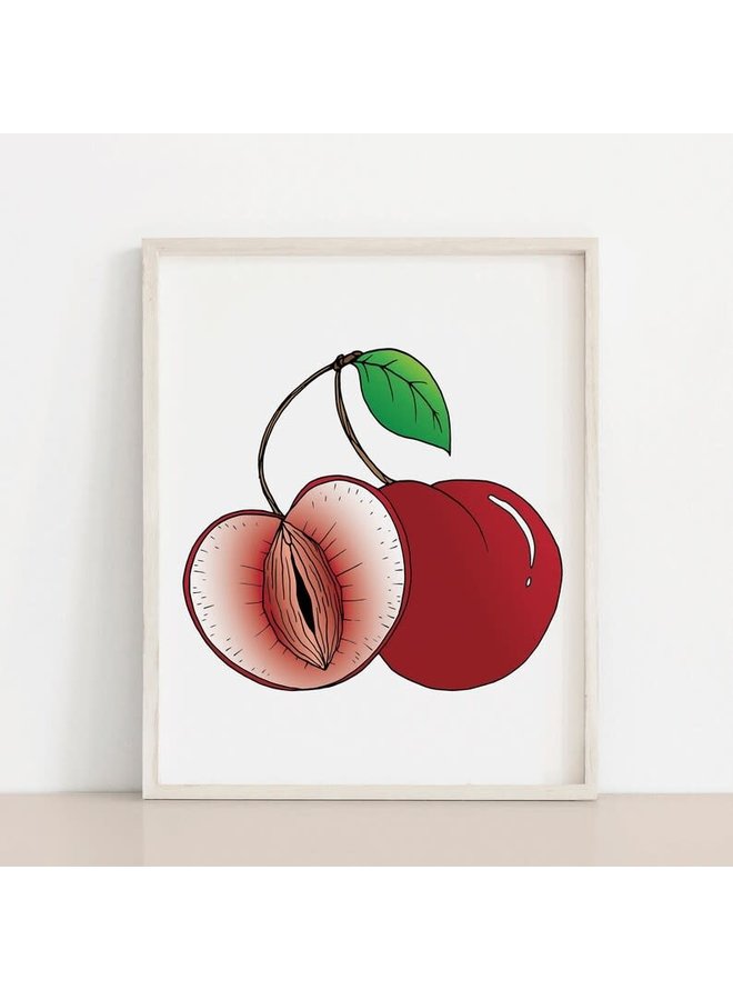 Cherry Vagina Print