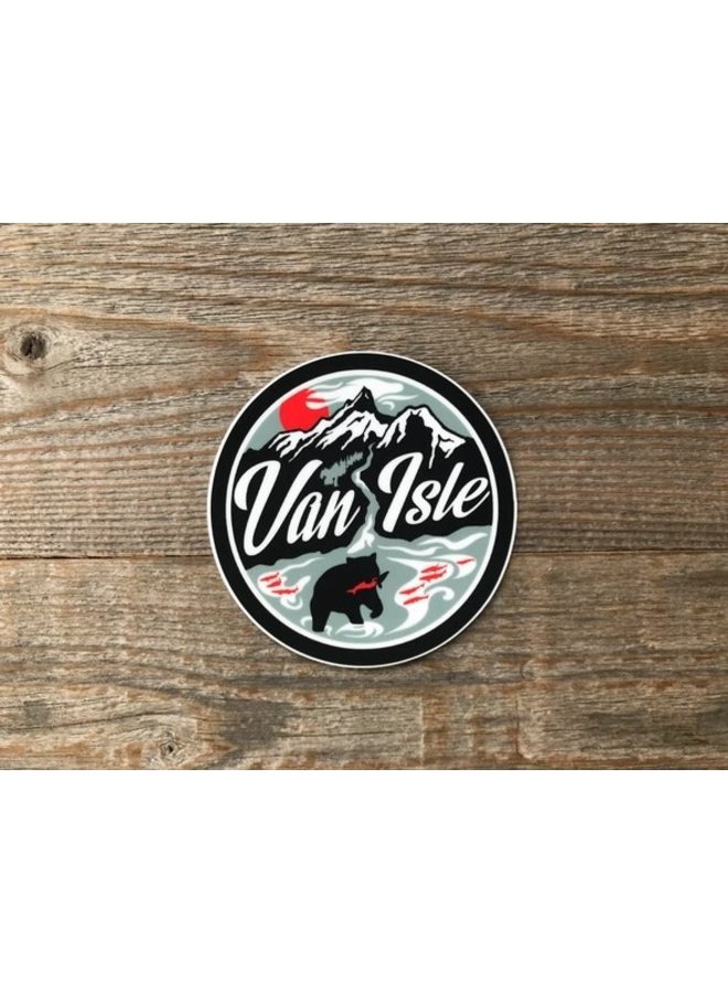 Van Isle Retro Sticker