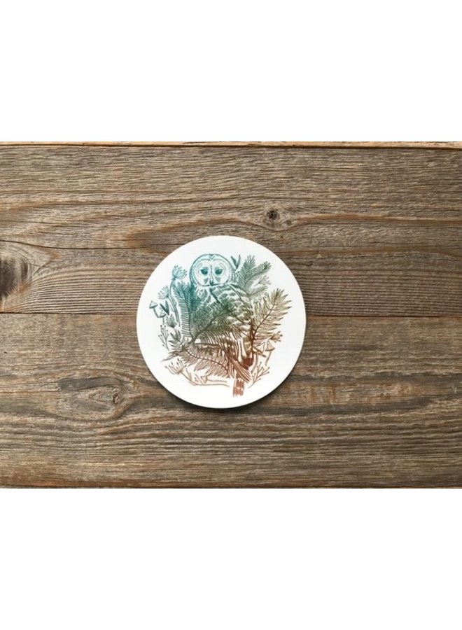 Barred Owl Vinyl Sticker