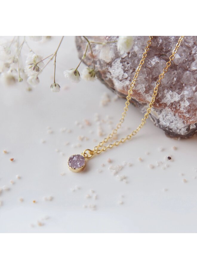 Dainty Druzy Necklace