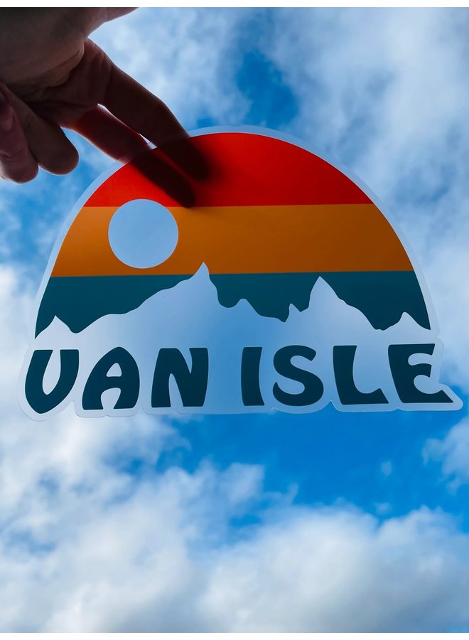 Vintage Van Isle Car Decal