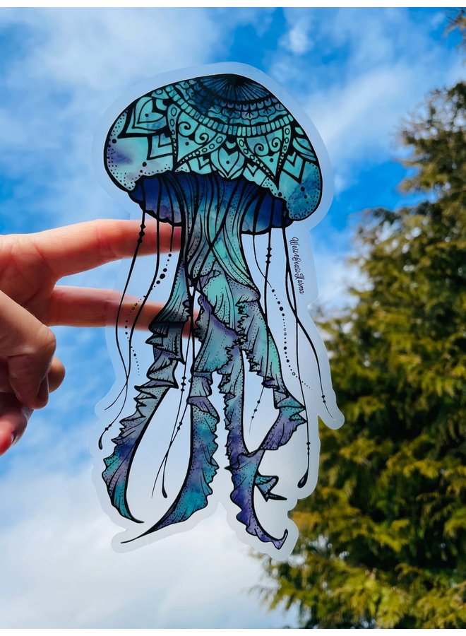 Jellyfish Watercolour  Car Decal