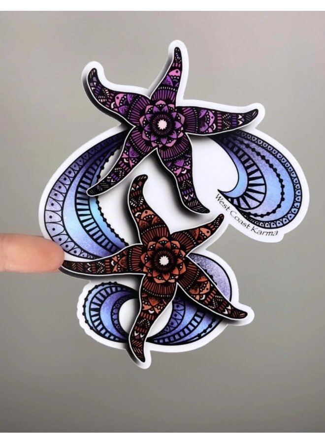 Coastal Starfish Sticker