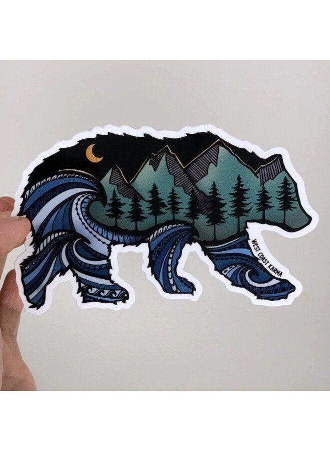 Colorful Bear Sticker