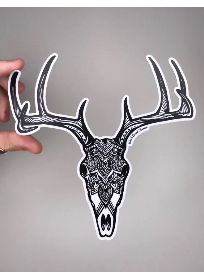 Deer Skull Sticker