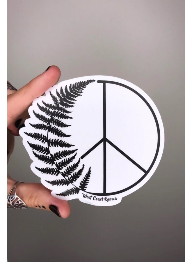 Fern Peace Sticker