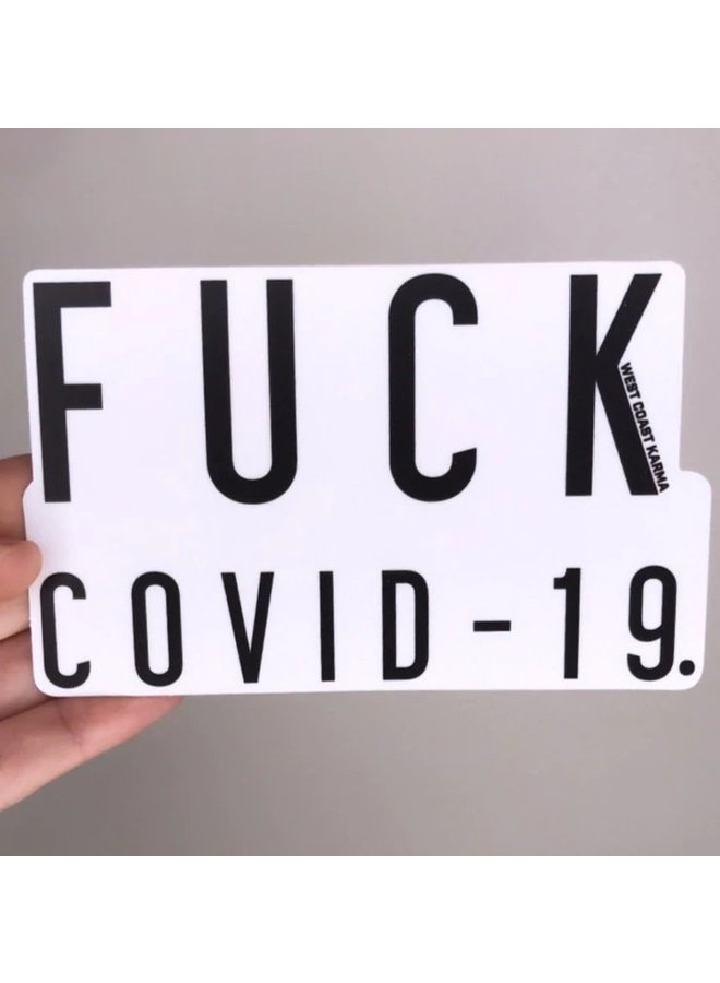 FUCK COVID 19 Sticker