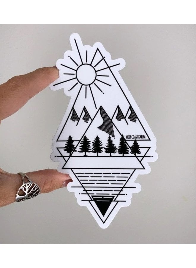 Geometric Nature Vinyl Sticker