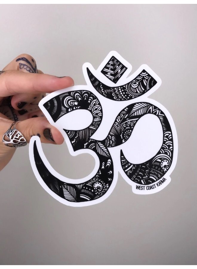 Om Vinyl Sticker