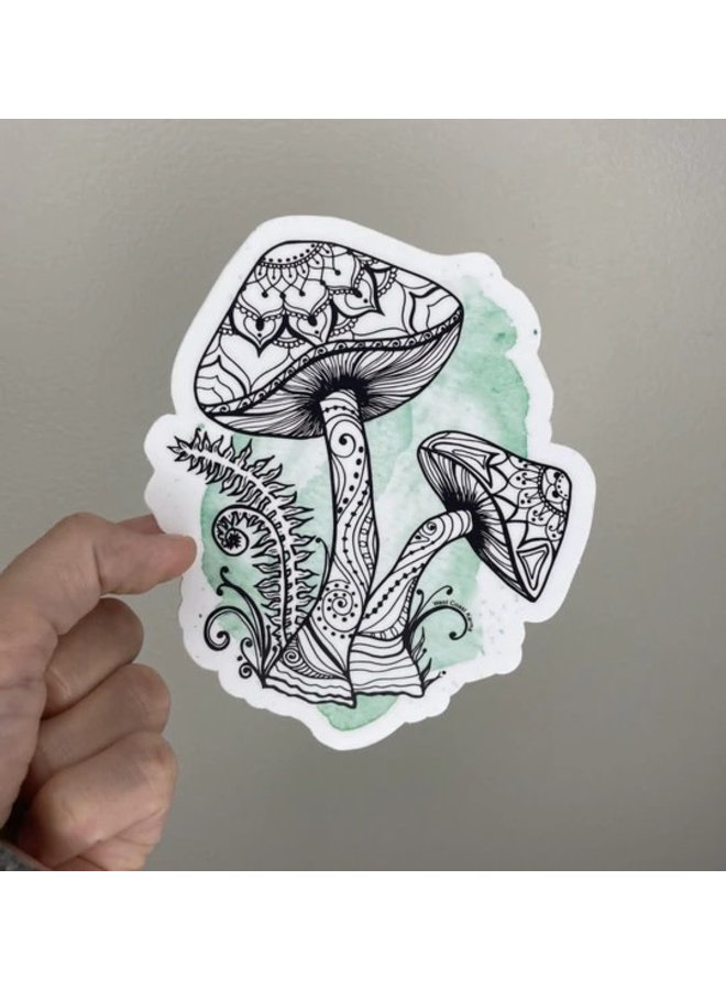 Watercolor Mushroom Sticker