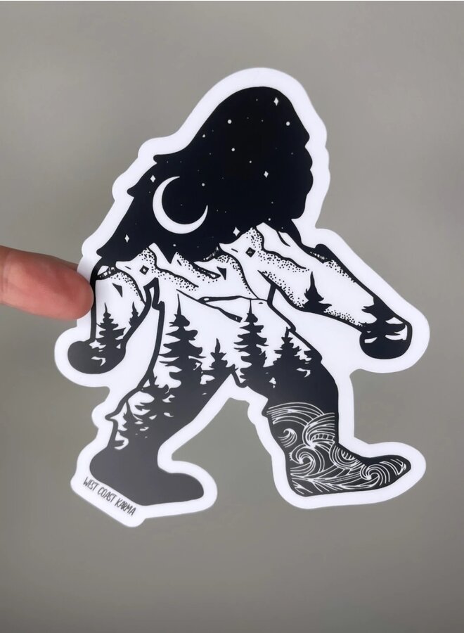 Nature Sasquatch Vinyl Sticker