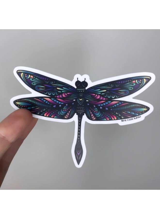 Dragonfly Colourful Sticker