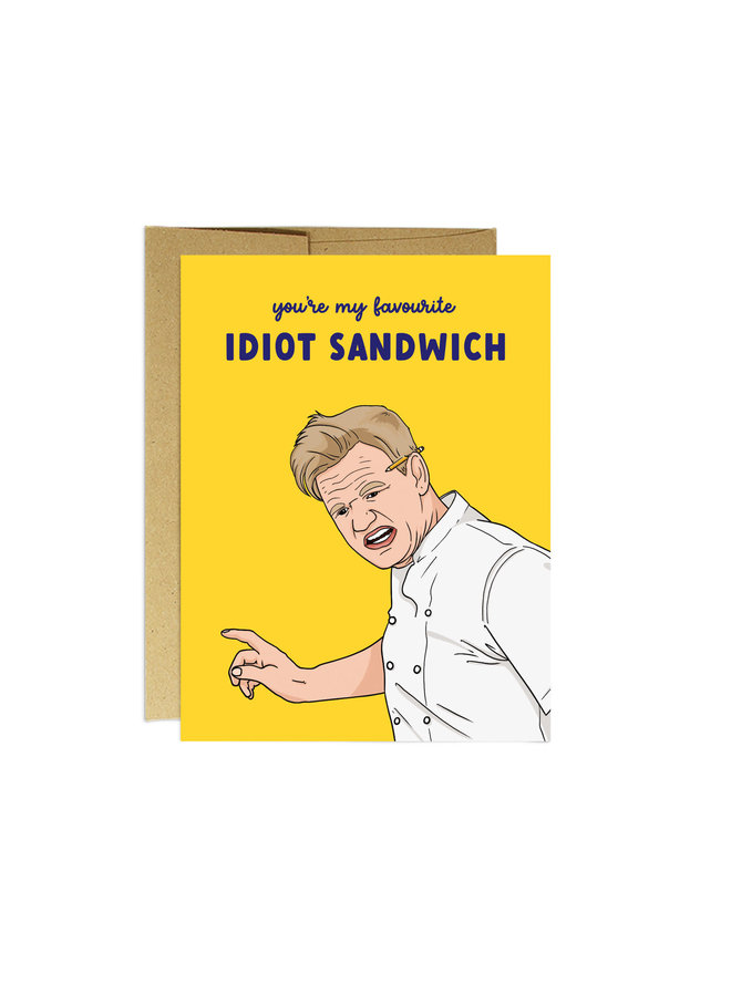 Idiot Sandwich Card