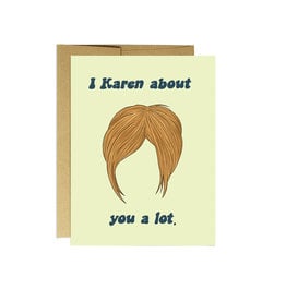 Party Mountain Paper Co Karen About You Card