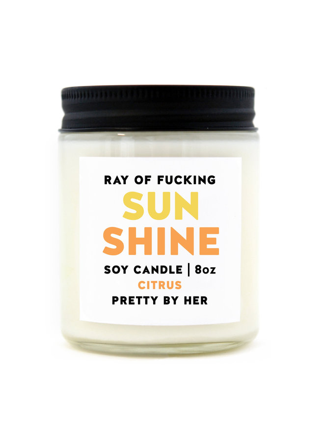 Ray of Fucking Sunshine Candle