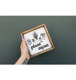 Williamraedesigns Plant Mom Wood Sign
