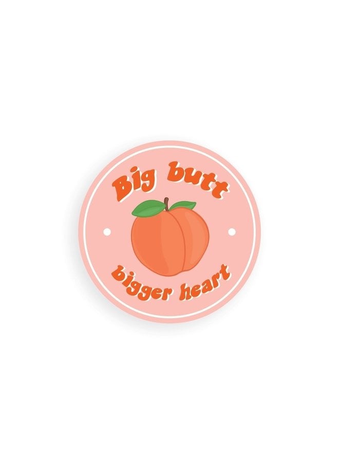 Big Butt Bigger Heart Sticker