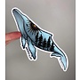 Colourful Vancouver Island Humpback Sticker