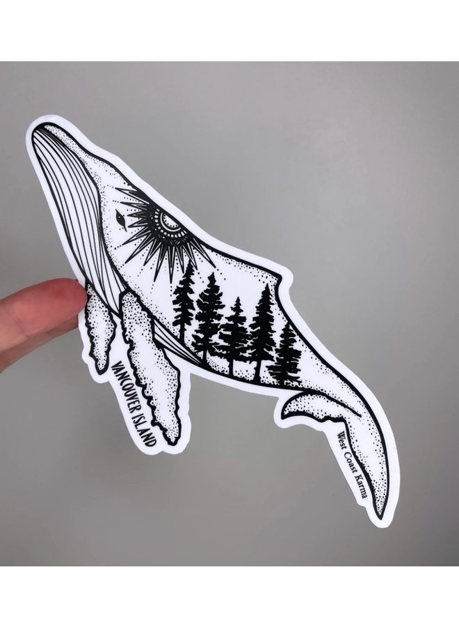 Vancouver Island Humpback Sticker