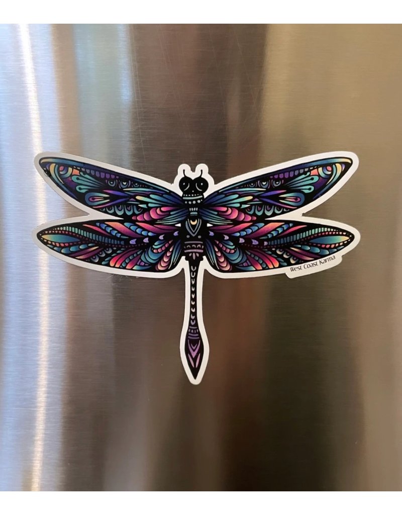 West Coast Karma Colourful Dragonfly Magnet