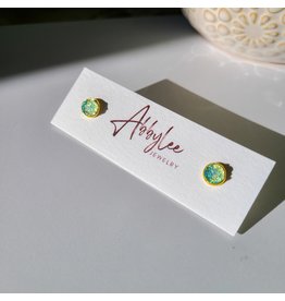 AbbyLee Jewelry Co. Turquoise Druzy Studs
