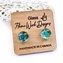 Glass Studs - Sea Foam Green 9mm