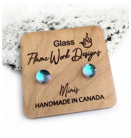 Flame Work Designs Mermaid Mini Glass Earrings