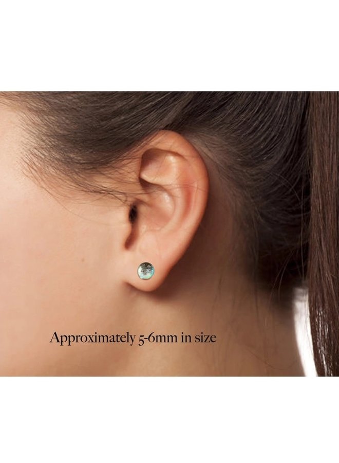 Mini Glass Earrings- Peaches 'n' Cream