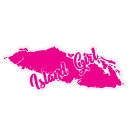 Cultured Coast Island Girl Decal - Pink