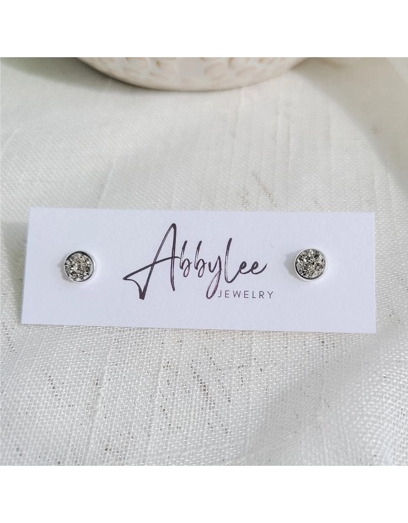 AbbyLee Jewelry Co. Cobalt Grey Druzy Earrings