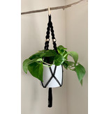 Nordick Knots Twisted Plant Hanger- Black