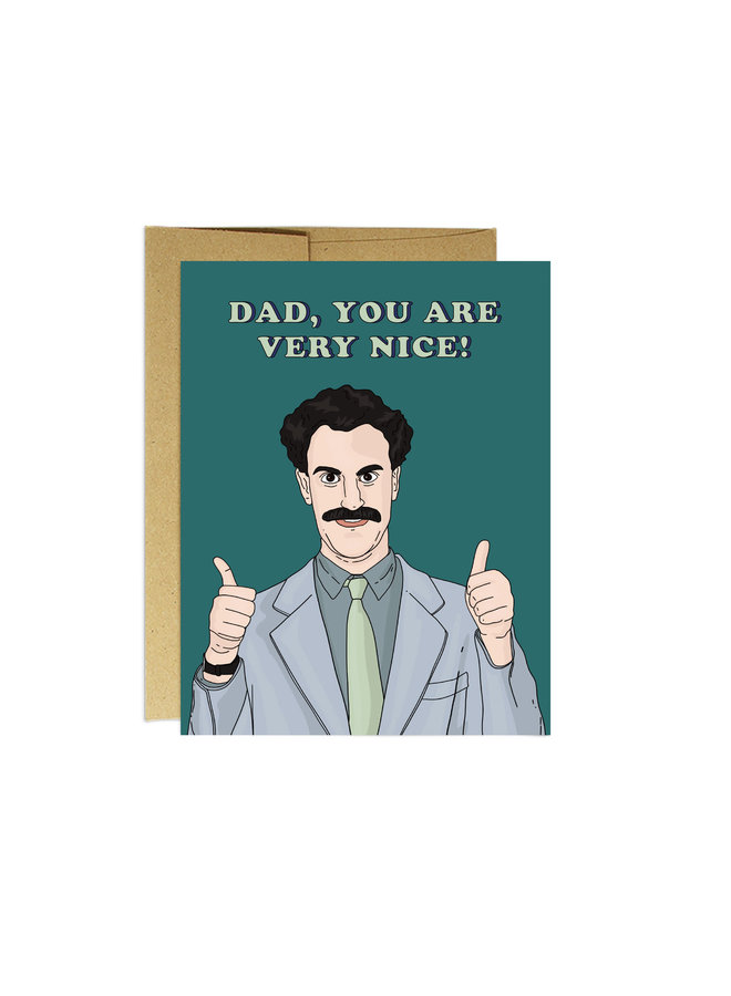 Borat Very Nice Dad! Card