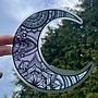 Moon Mandala Ombre Blue/Purple Car Decal