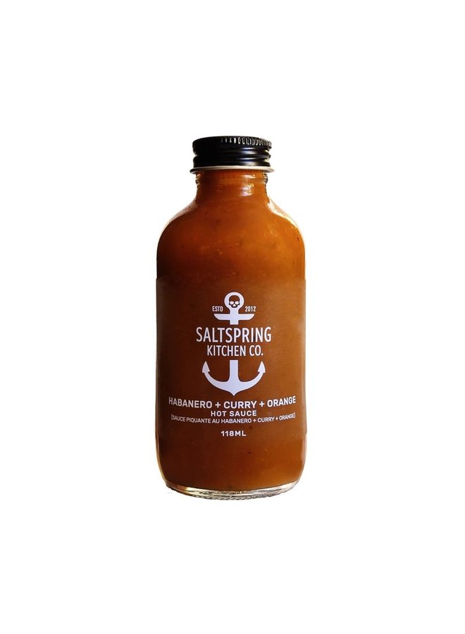 Habanero + Curry + Orange Hot Sauce 118mL Bottle