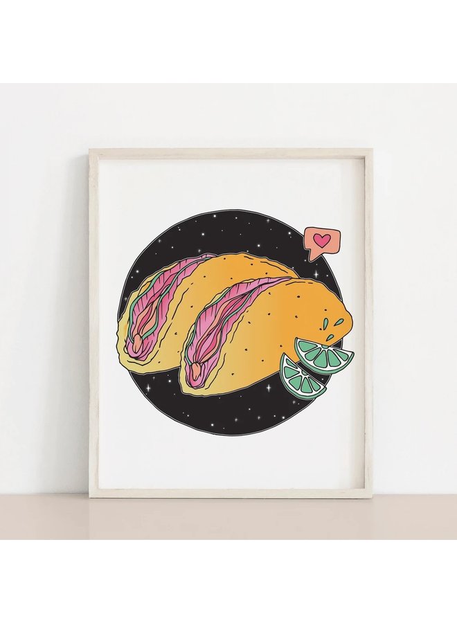Space Vulva Tacos Print