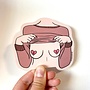 Hearts Boobs Vinyl Sticker
