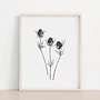 Blue Thistles Art Print