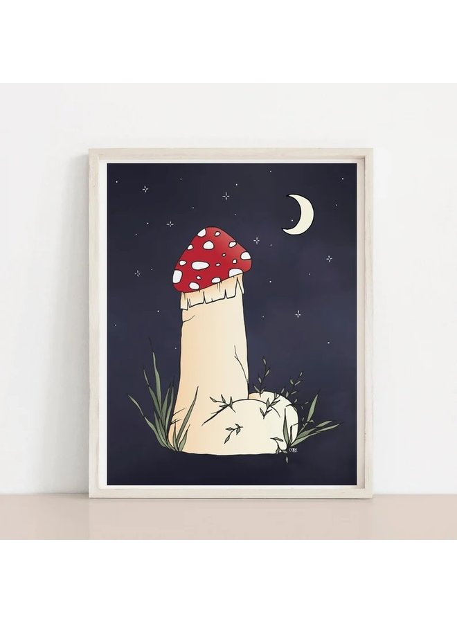 Penis Mushroom Art Print