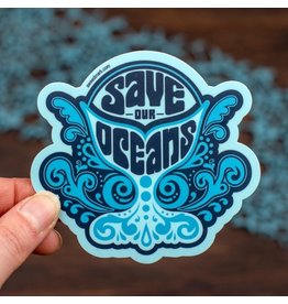 Amanda Weedmark Save Our Oceans Sticker
