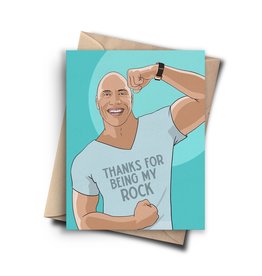 Pop Cult Paper The Rock Thank You Card