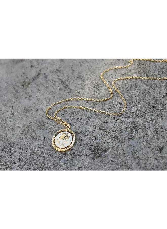 Rose Medallion Necklace