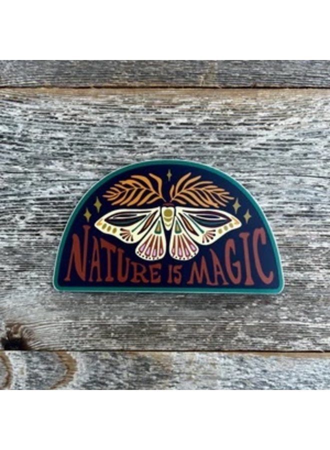 Nature is Magic - Moth Sticker