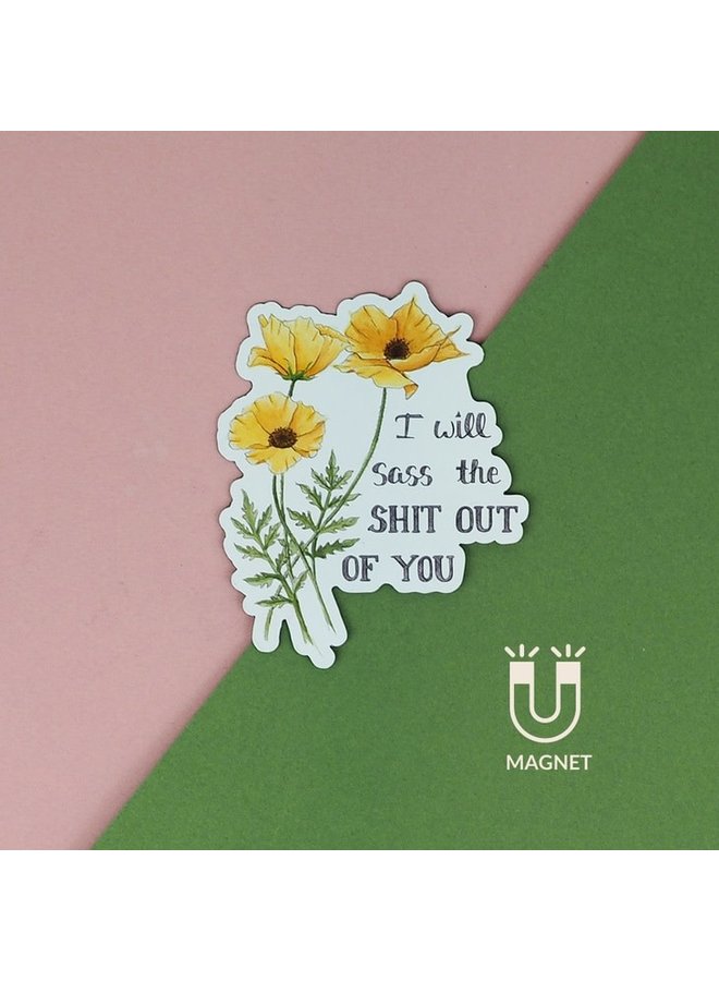 I Will Sass The Shit Out of You Magnet