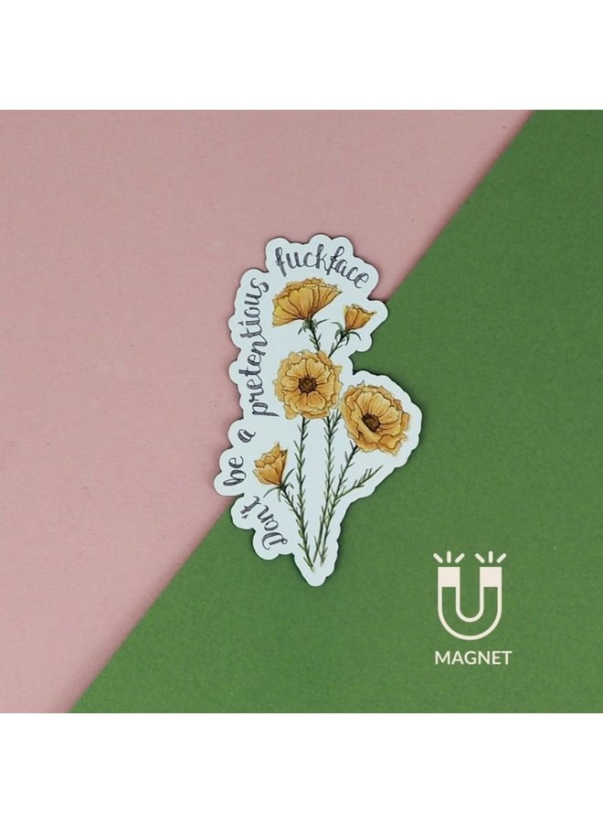 Don't Be a Pretentious Fuckface Magnet