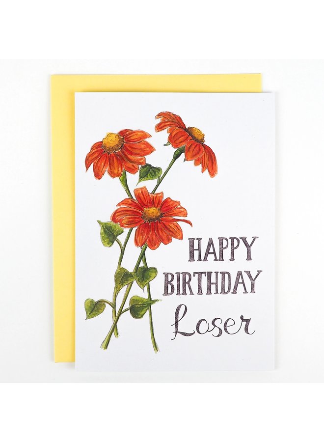 Happy Birthday Loser Card