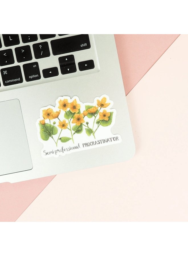 Semi-Professional Procrastinator Sticker