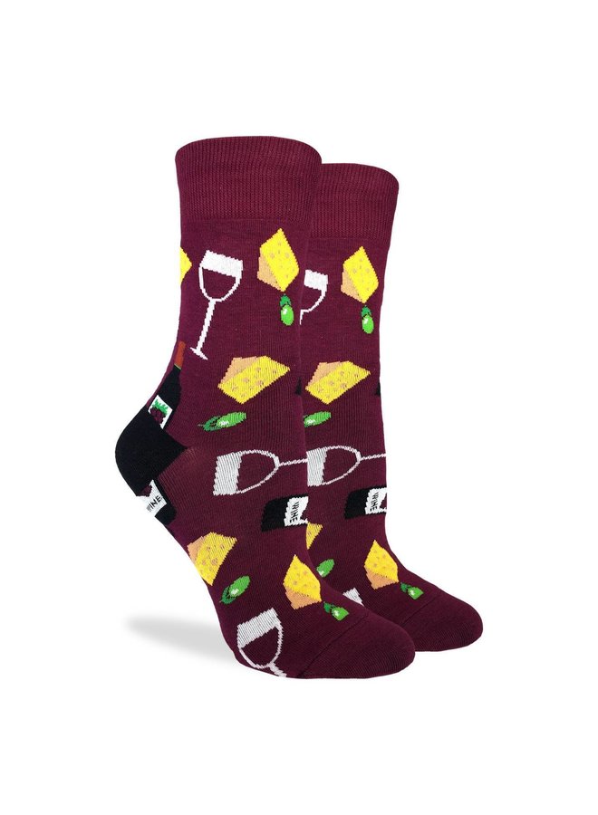 Women's Wine & Cheese Socks