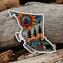 BC Map Colorful Sticker