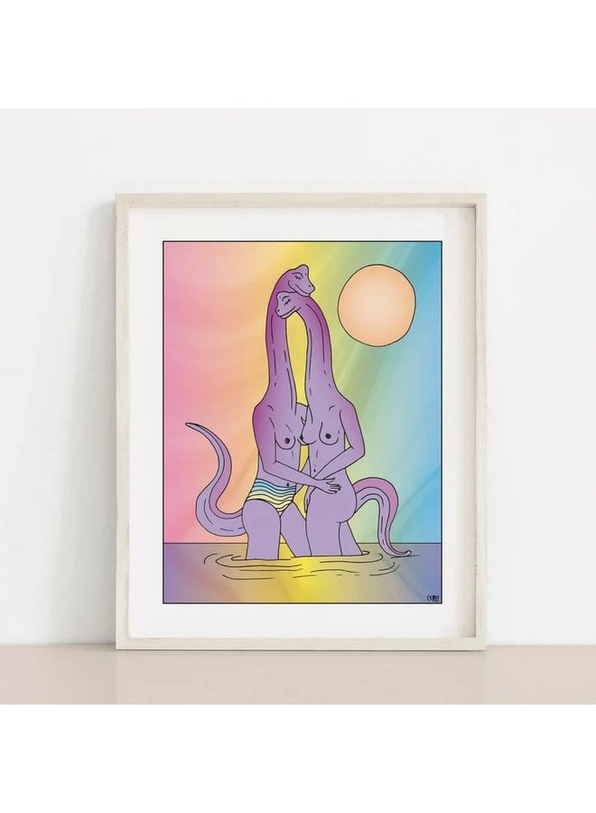 Dino Love Print